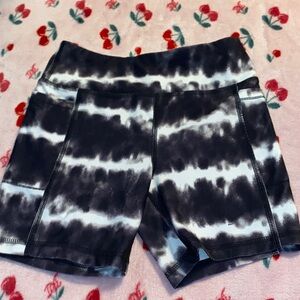 DSG Black and White Tie-Dye Kids Shorts